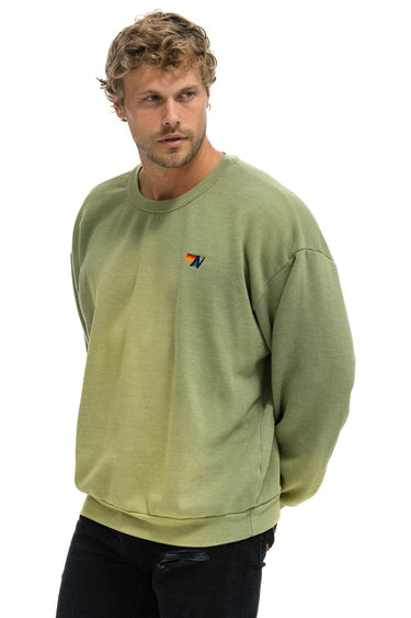 ESSENTIAL RELAXED CREW SWEATSHIRT - FADED ARMY