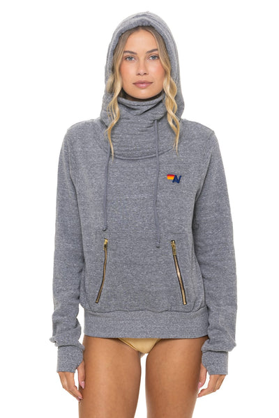 Ninja Pullover Hoodie Heather Grey | Luxury Hoodie Made in USA