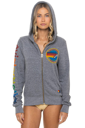 AVIATOR NATION HOODIE - HEATHER GREY