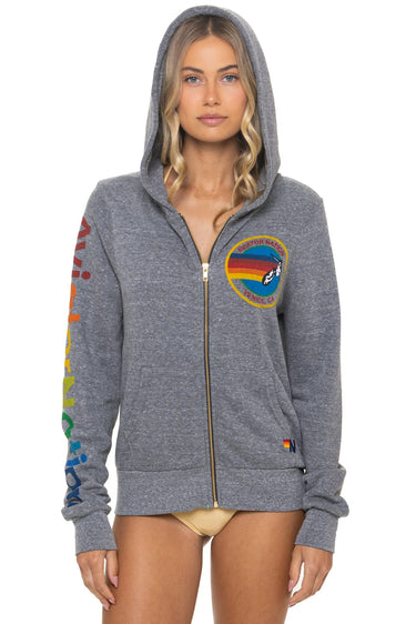 AVIATOR NATION HOODIE - HEATHER GREY