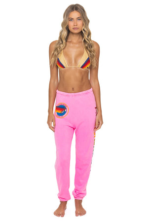 AVIATOR NATION VENICE SWEATPANTS - NEON PINK