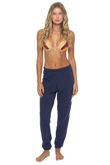 BOLT STITCH SWEATPANTS - NAVY // WHITE