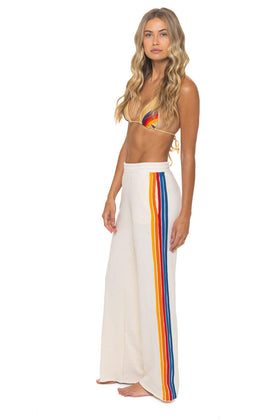 5 STRIPE WIDE LEG POCKET SWEATPANTS