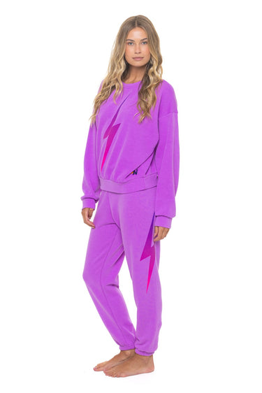 BOLT FADE SWEATPANTS - NEON PURPLE // PINK // PURPLE