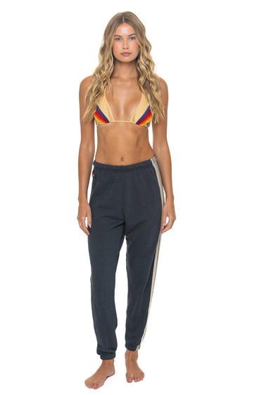 5 STRIPE SWEATPANTS - CHARCOAL // GREY