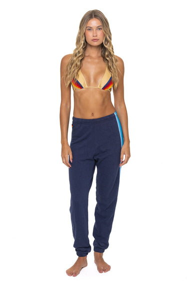 5 STRIPE SWEATPANTS - NAVY // BLUE