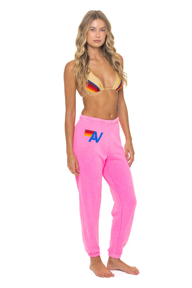 LOGO SWEATPANTS - NEON PINK