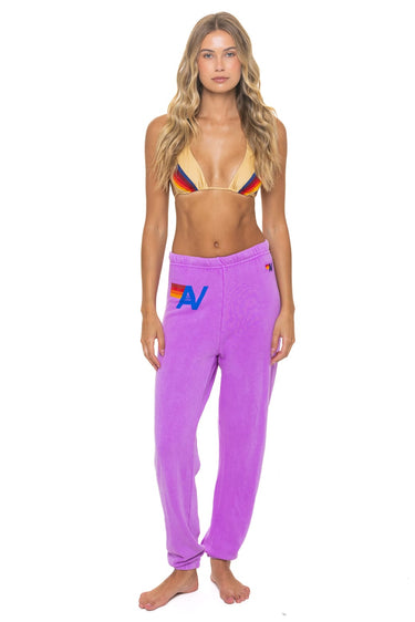 LOGO SWEATPANTS - NEON PURPLE