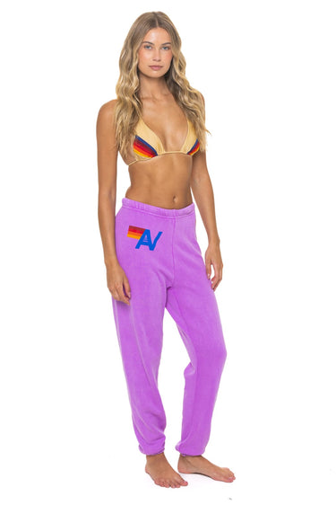 LOGO SWEATPANTS - NEON PURPLE