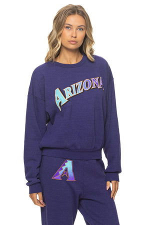 ARIZONA DIAMONDBACKS 2026 RELAXED CREW SWEATSHIRT - DEEP PURPLE