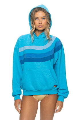 WAVE STRIPE 4 PULLOVER HOODIE RELAXED