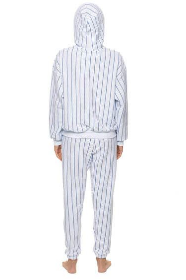 PRESALE: LOS ANGELES DODGERS PINSTRIPE 2026 SWEATPANTS - WHITE // BLUE