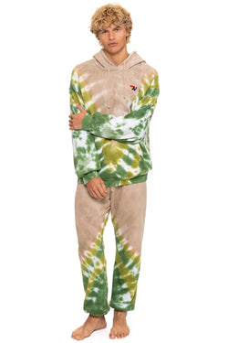 HAND DYED V SWEATPANTS - TIE DYE SAND // JUNGLE