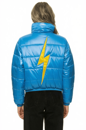 BOLT LUXE APRES PUFFER JACKET - GLOSSY OCEAN