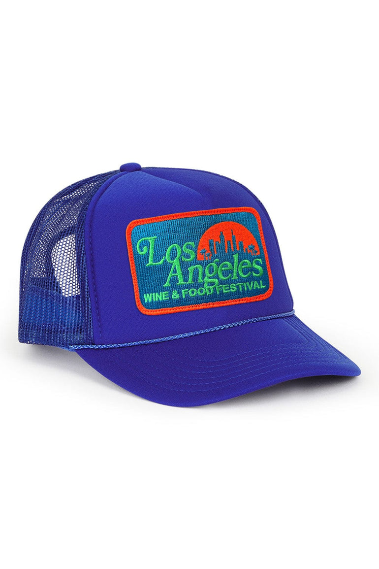 LOS ANGELES WINE & FOOD 2025 VINTAGE LOW RISE TRUCKER - ROYAL