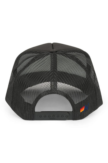 PRAY FOR SNOW VINTAGE TRUCKER HAT - BLACK - back