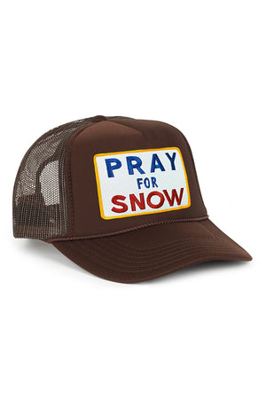 PRAY FOR SNOW VINTAGE TRUCKER HAT