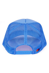 PRAY FOR SNOW VINTAGE TRUCKER HAT - LIGHT BLUE - back