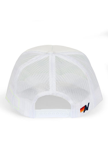 PRAY FOR SNOW VINTAGE TRUCKER HAT - WHITE - back