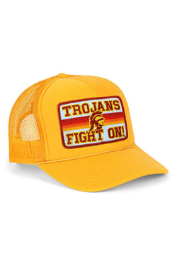 UNIVERSITY OF SOUTHERN CALIFORNIA FIGHT ON VINTAGE LOW RISE TRUCKER - GOLD