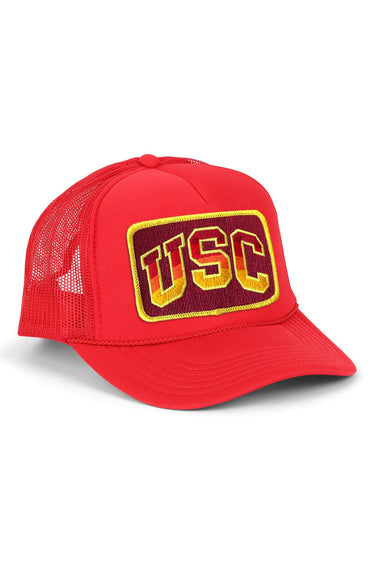 UNIVERSITY OF SOUTHERN CALIFORNIA VINTAGE LOW RISE TRUCKER - RED