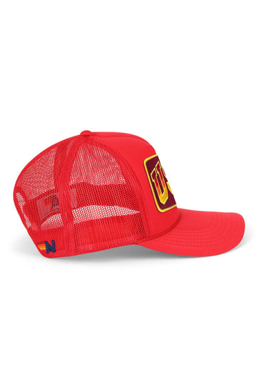UNIVERSITY OF SOUTHERN CALIFORNIA VINTAGE LOW RISE TRUCKER - RED