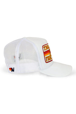 UNIVERSITY OF SOUTHERN CALIFORNIA FIGHT ON VINTAGE LOW RISE TRUCKER - WHITE