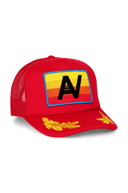 LOGO RAINBOW - VINTAGE LOW RISE LEAF TRUCKER