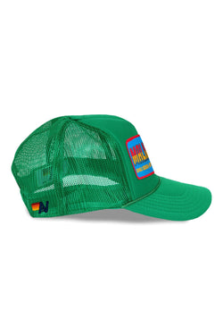 MALIBU CHILI COOK-OFF 2026 VINTAGE LOW RISE TRUCKER - KELLY GREEN