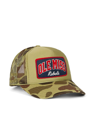 OLE MISS 2026 VINTAGE LOW RISE TRUCKER - CAMO