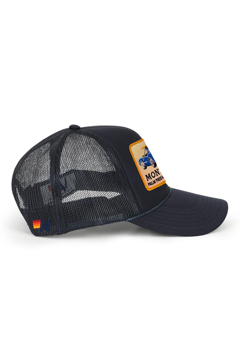 PALM TREE FESTIVAL MONTECITO 2026 VINTAGE LOW RISE TRUCKER - NAVY