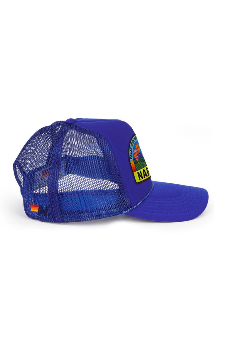 PALM TREE FESTIVAL NAPA 2026 VINTAGE LOW RISE TRUCKER - ROYAL