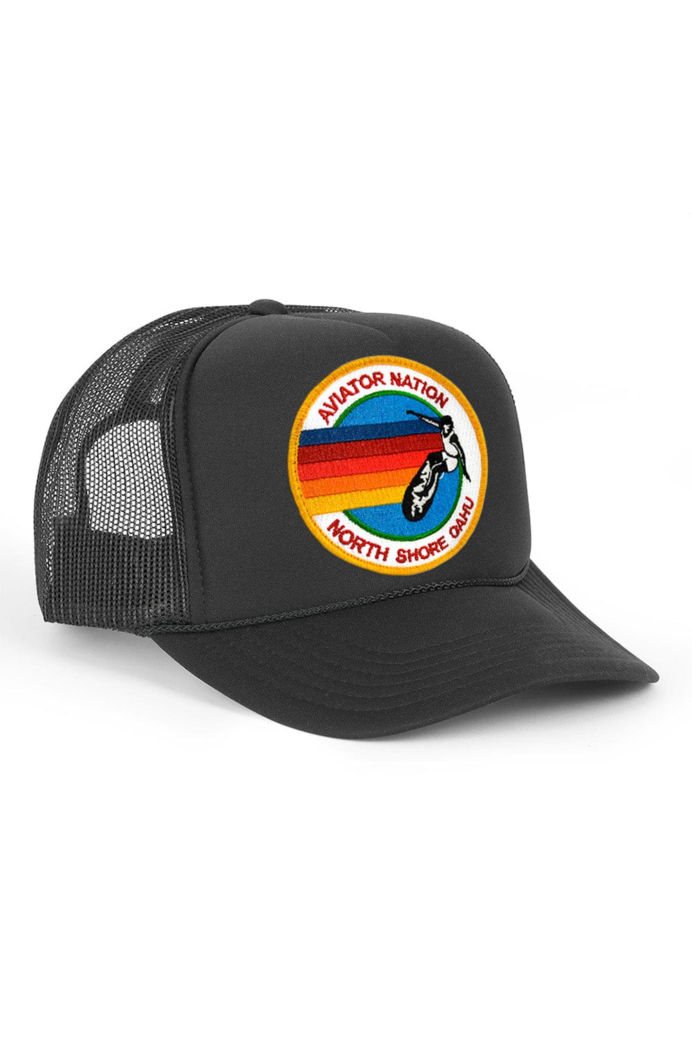 NWT Aviator Nation Golden Sky 2014 Festival Trucker Hat Cap Black Country Music Aviator Nation | Accessories | Aviator Nation Blue Trucker  main image 2