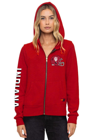 INDIANA UNIVERSITY 2025 CHAMPIONS ZIP HOODIE - CRIMSON