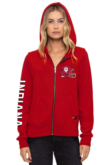 INDIANA UNIVERSITY 2025 CHAMPIONS ZIP HOODIE - CRIMSON