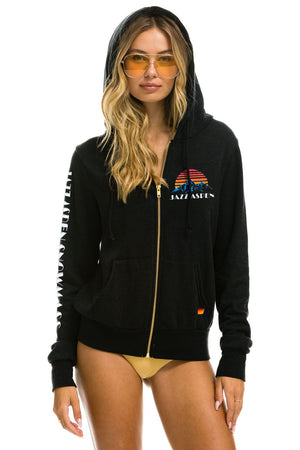 JAZZ ASPEN SNOWMASS 2025 ZIP HOODIE - BLACK