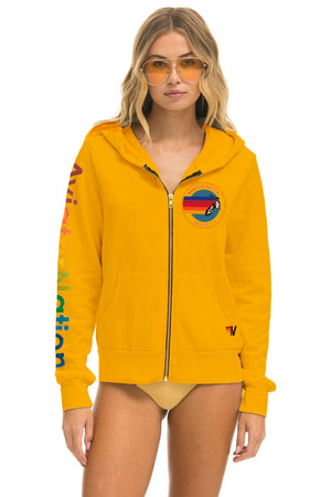 AVIATOR NATION HOODIE - GOLD