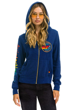 AVIATOR NATION ZIP HOODIE - ROYAL