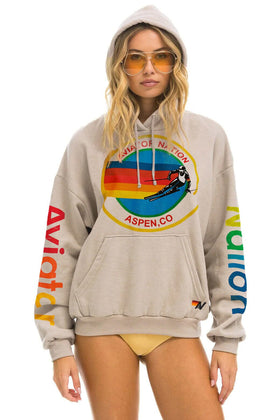 AVIATOR NATION ASPEN RELAXED PULLOVER HOODIE