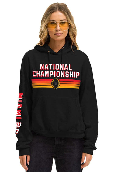 CFP NATIONAL CHAMPIONSHIP 2026 MATCHUP PULLOVER HOODIE - BLACK