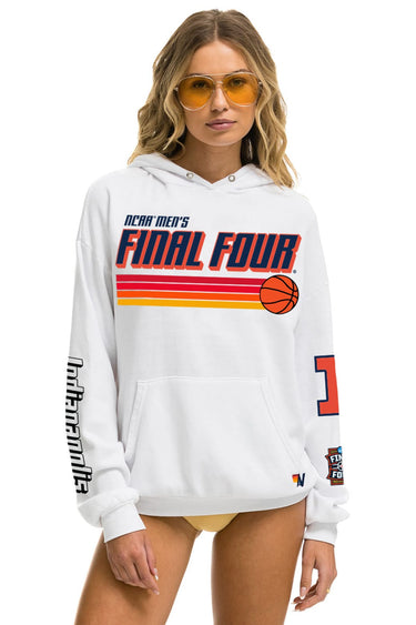 ILLINOIS FIGHTING ILLINI FINAL FOUR 2026 PULLOVER HOODIE - WHITE