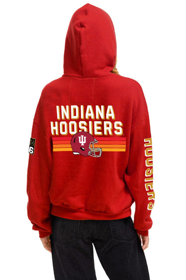 INDIANA UNIVERSITY CFP CHAMPIONS 2026 RELAXED PULLOVER HOODIE - CRIMSON