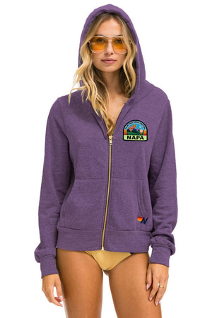PALM TREE FESTIVAL NAPA 2026 ZIP HOODIE - GRAPE