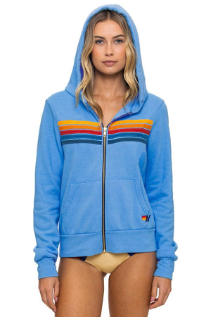 5 STRIPE HOODIE - RETRO OCEAN