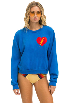 BOLT HEART RELAXED CREW SWEATSHIRT