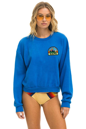 PALM TREE FESTIVAL NAPA 2026 RELAXED CREW SWEATSHIRT - ADVENTURE BLUE