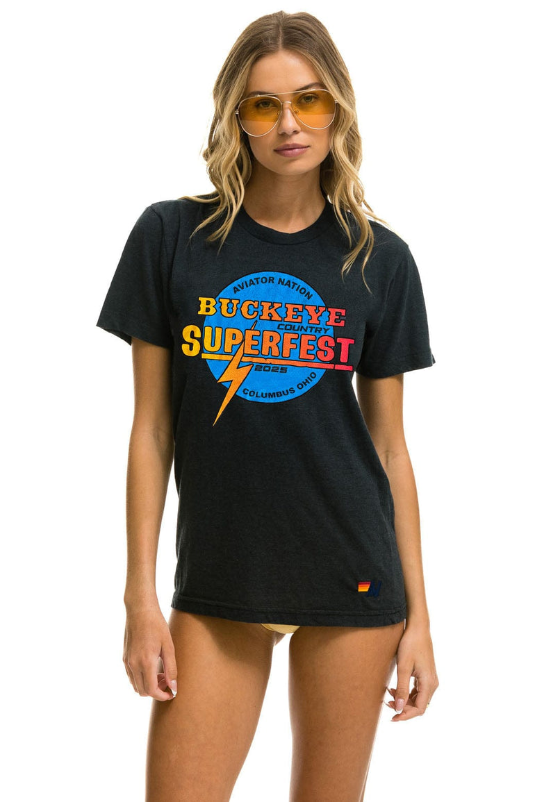 BUCKEYE FEST 2025 TEE - CHARCOAL