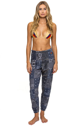 BANDANA QUILTED SWEATPANTS