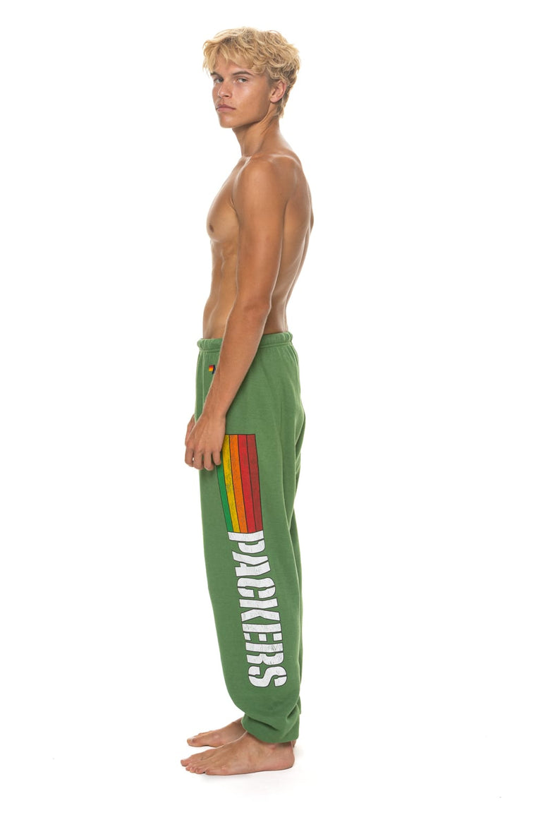 GREEN BAY PACKERS HELMET SWEATPANTS - PALM