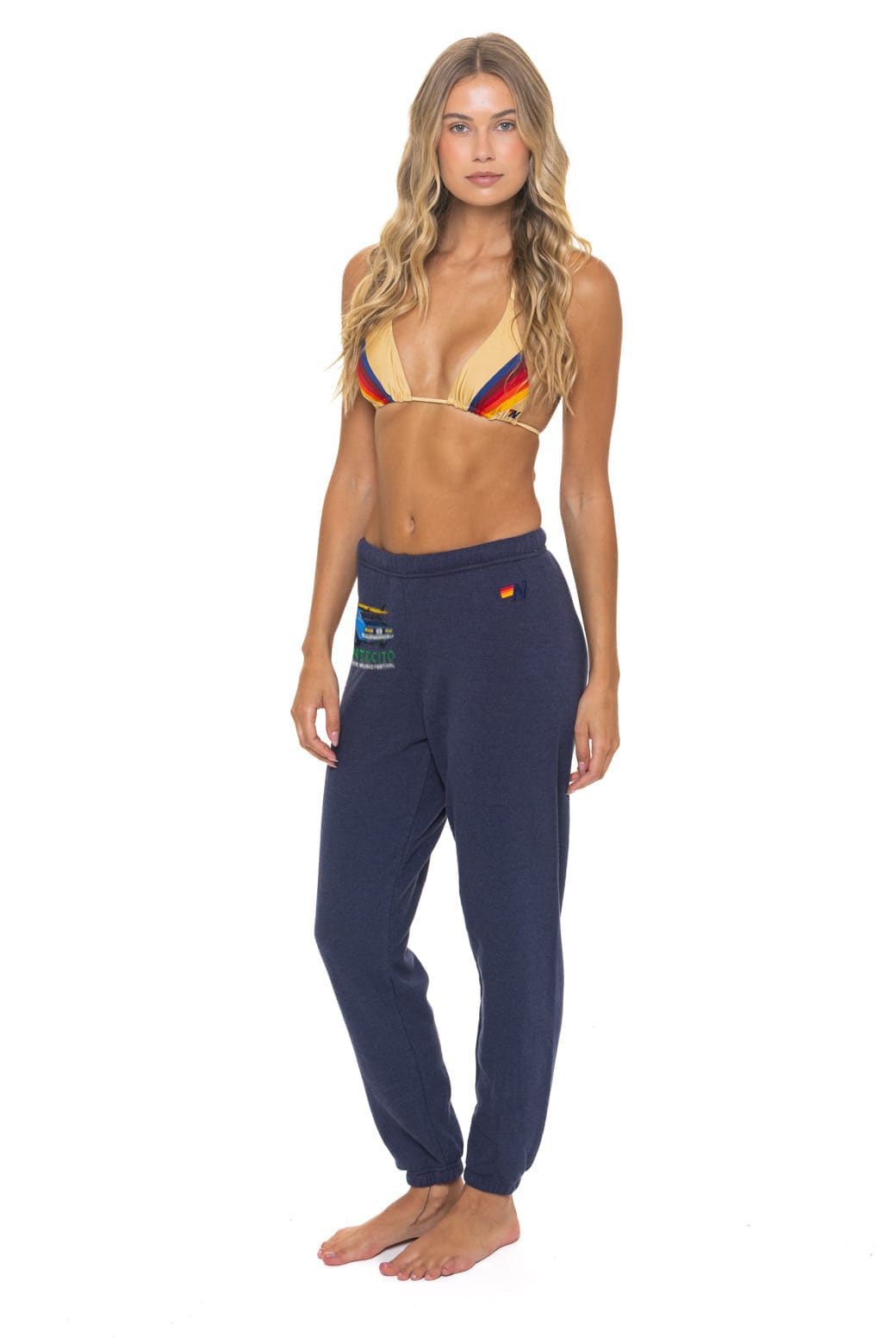 Palm Tree Festival Montecito 2026 Unisex Sweatpants Navy - side